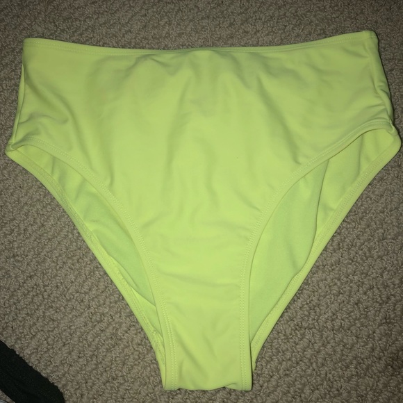 bright yellow bathing suit